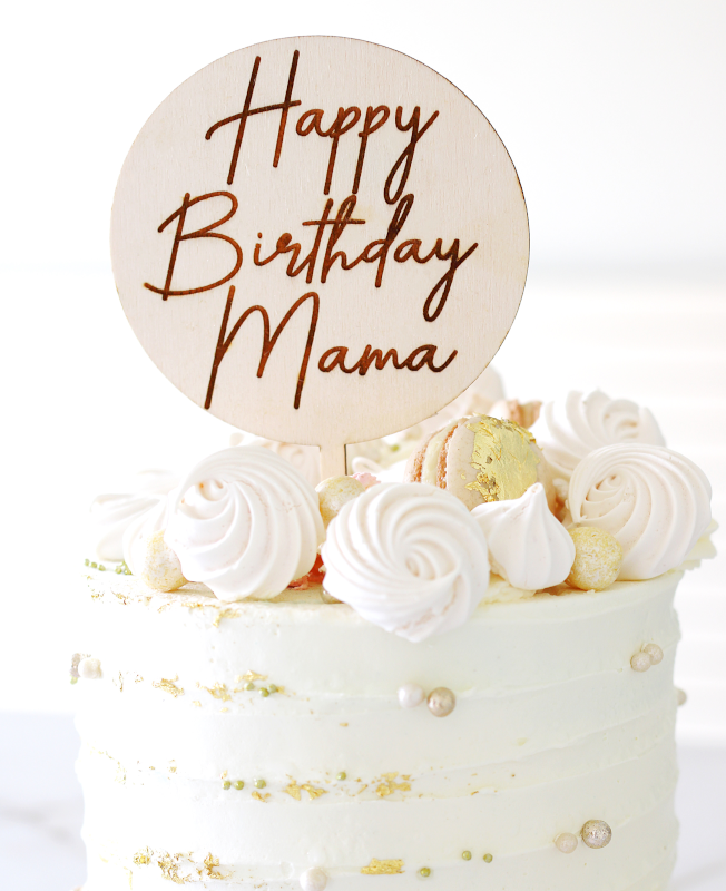 Wholesale Happy birthday mama cake topper mirror gold acrylic cake topper  birthday From malibabacom